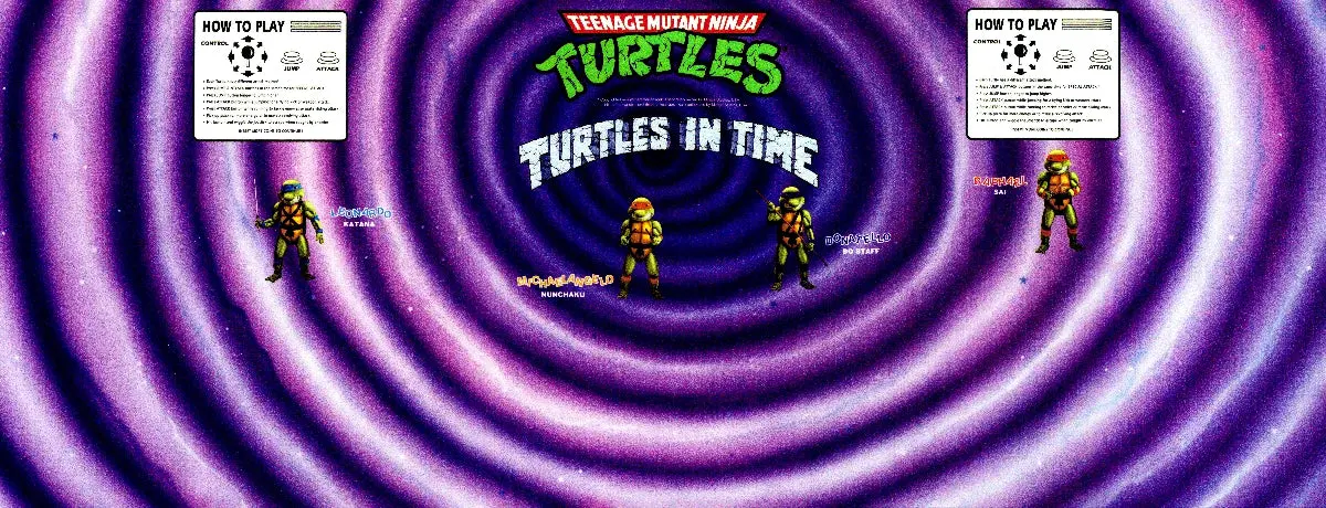 Tmnt Turtles In Time (Original) - Cpo Control Panel Overlay 1