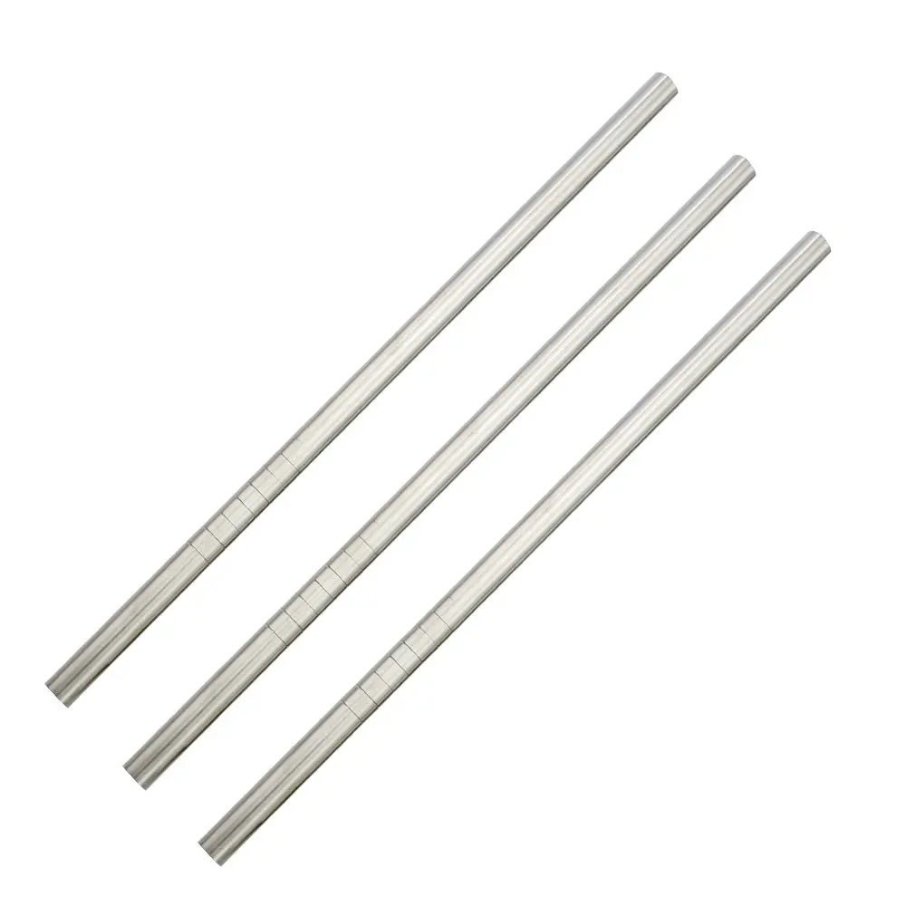 Haakaa Straight Stainless Steel Straws With Cleaning Brush, 3 Pk 2