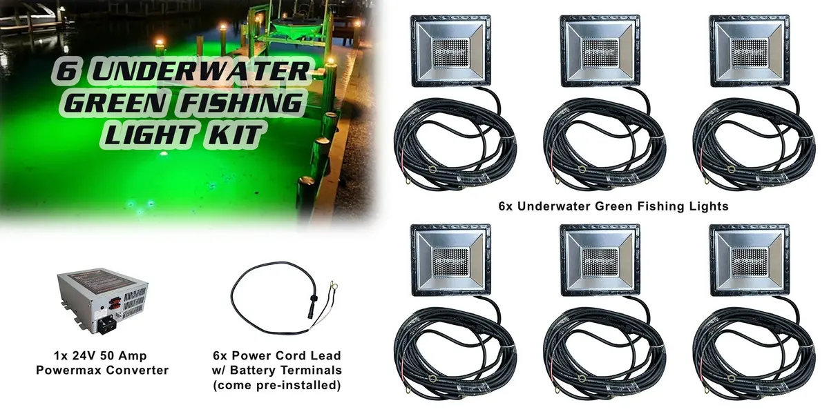 Underwater Green Fishing Light Kit 5