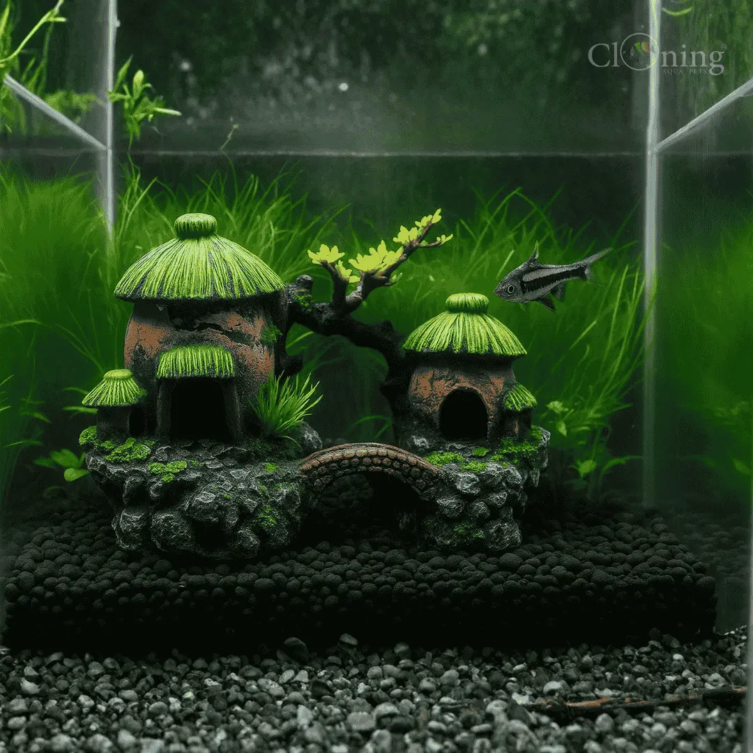 Decor Resin Double House 1
