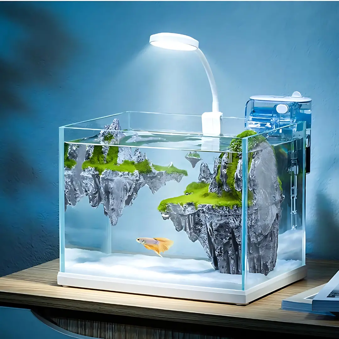 Cube One Mini Paludarium With Landscape & Kit 1