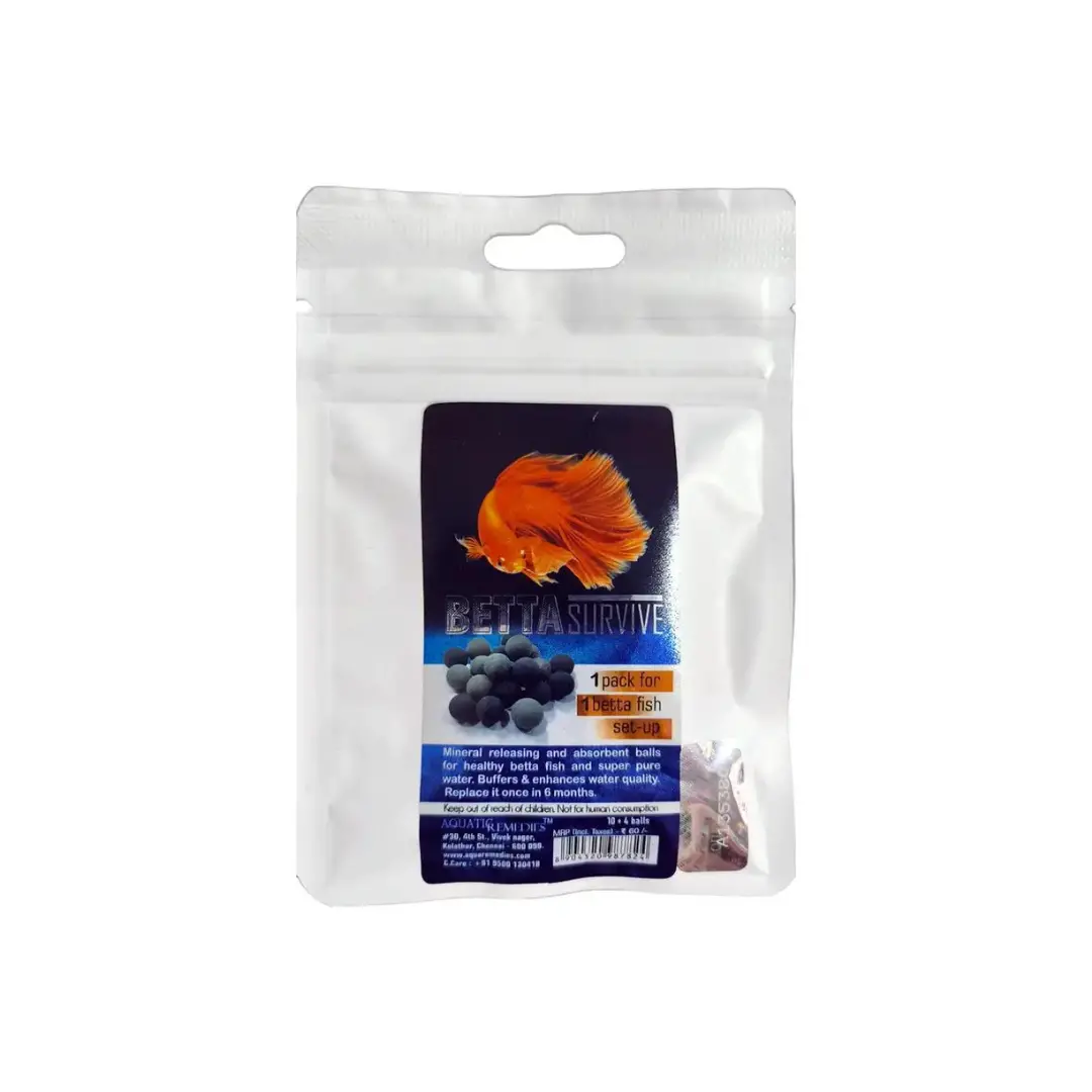 Aquatic Remedies Betta Survive Mineral  Balls Pack Of 10+4 1