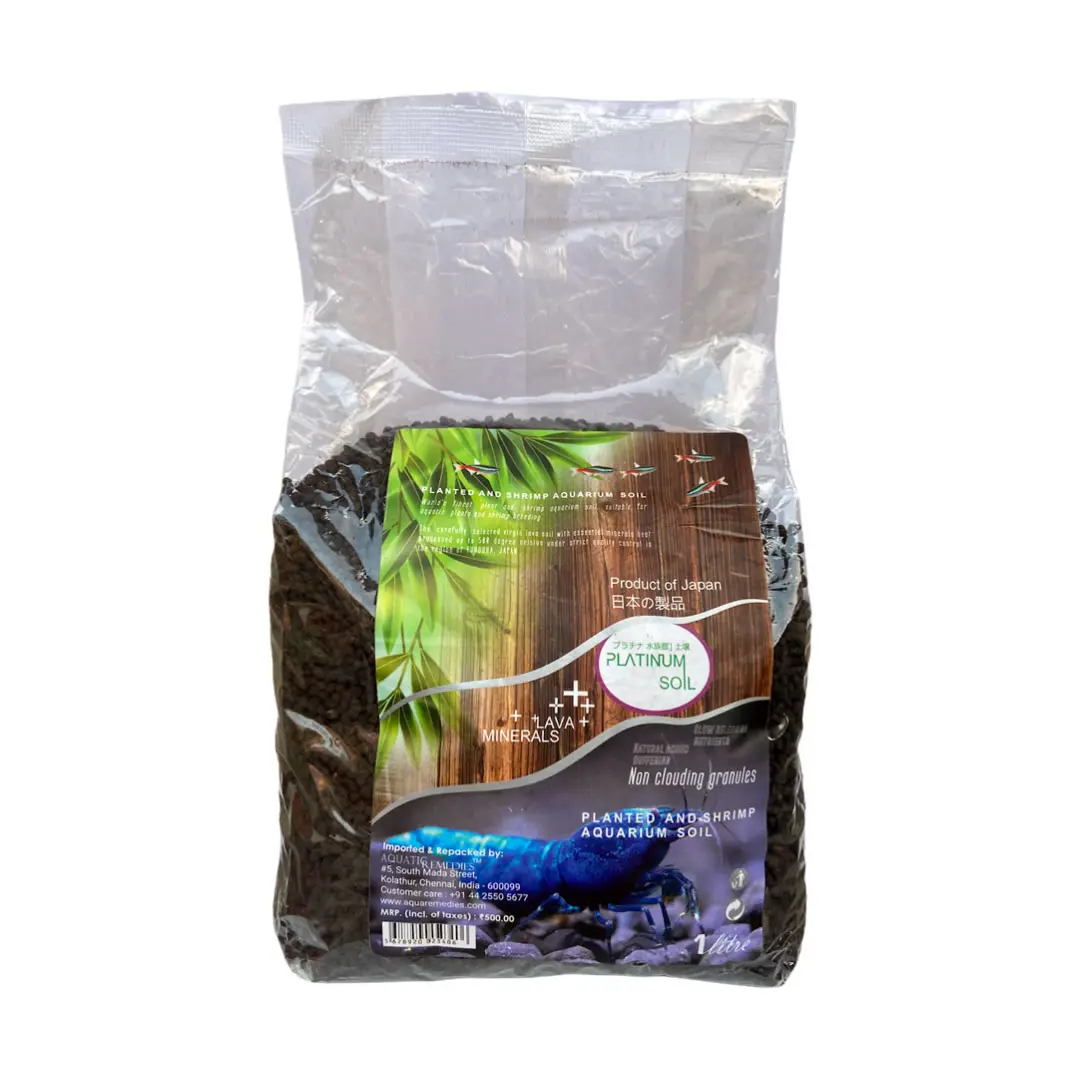 Aquatic Remedies Planted And Shrimp Platinum Soil | (1L, Pack Of 1) 2