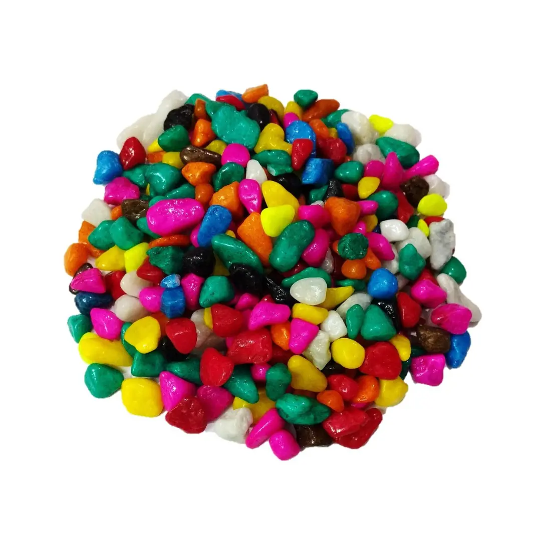 Decor Mixed-Colour Pebbles Unpolished -1 Kg 1