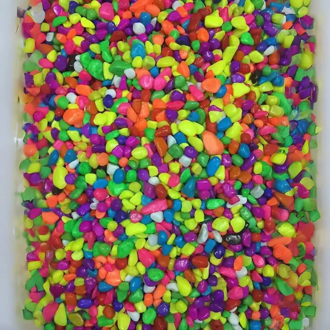 Decor Mixed-Colour Gravels Polished- 1 Kg 1
