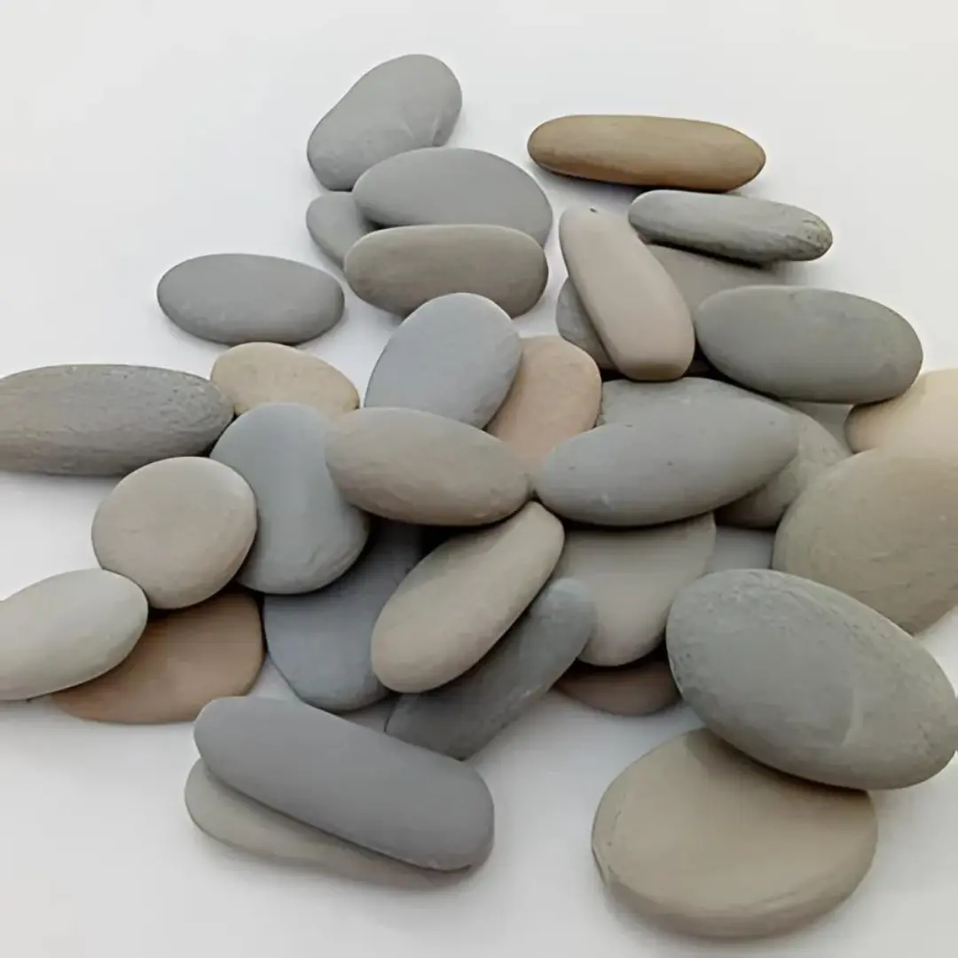 Decor Pebbles (Chapathi Stone) For Aquarium And Out Door Garden - 1Kg 2