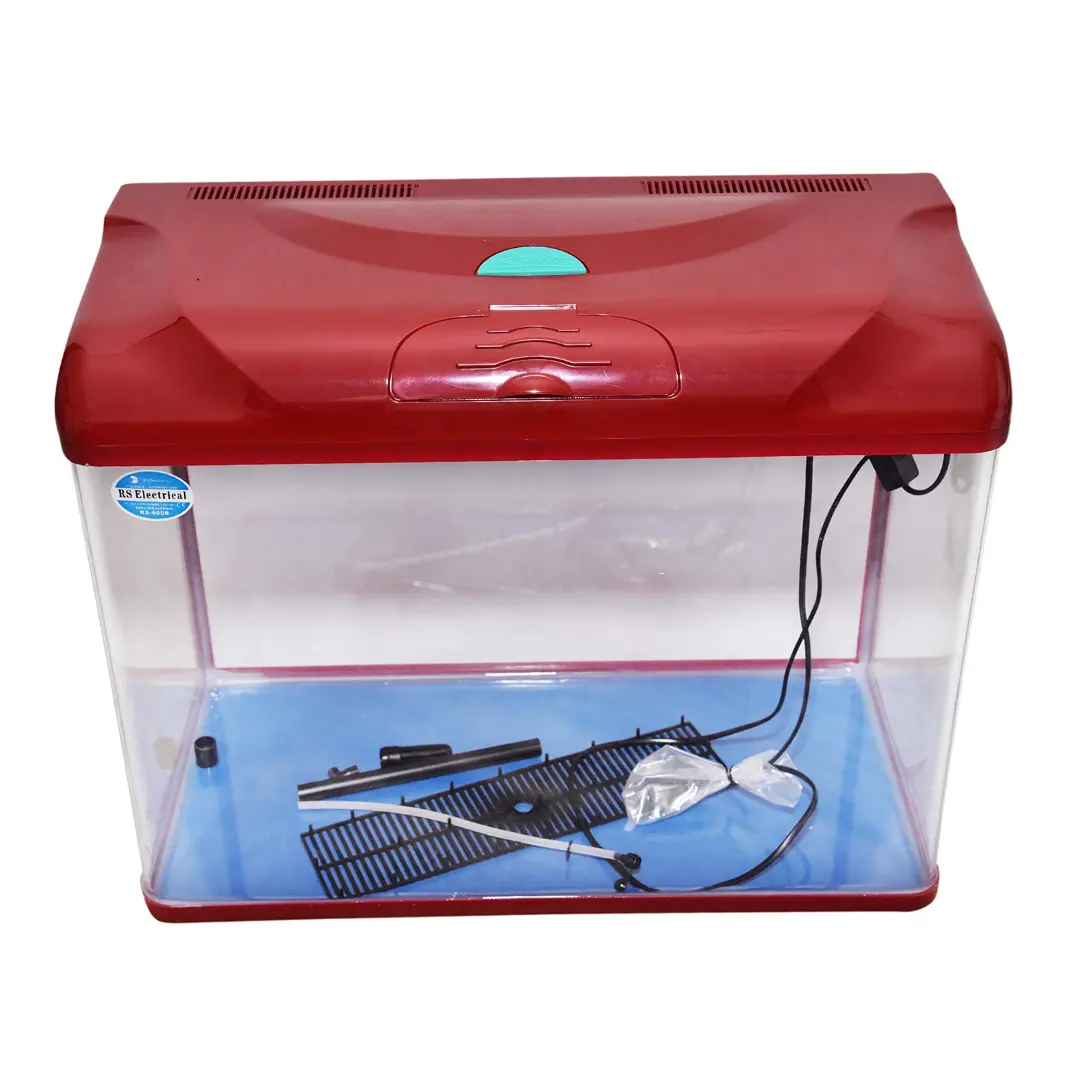 Rs Electrical Glass Aquarium Rs-600B (L*W*H = 60*30*50 Cms) With Packing Kit - Black Colour 1
