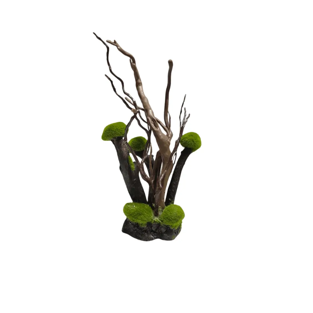 Decor Artificial Grass Moss Plant L 5In H 11In 1