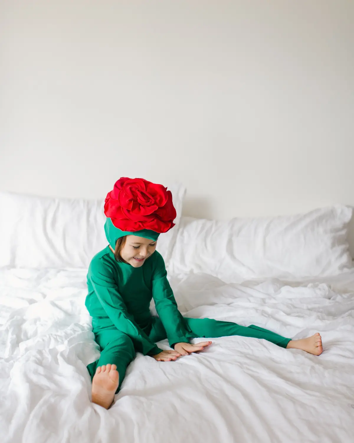 Band Of The Wild Red Rose Costume With Green Stem Pajamas 5