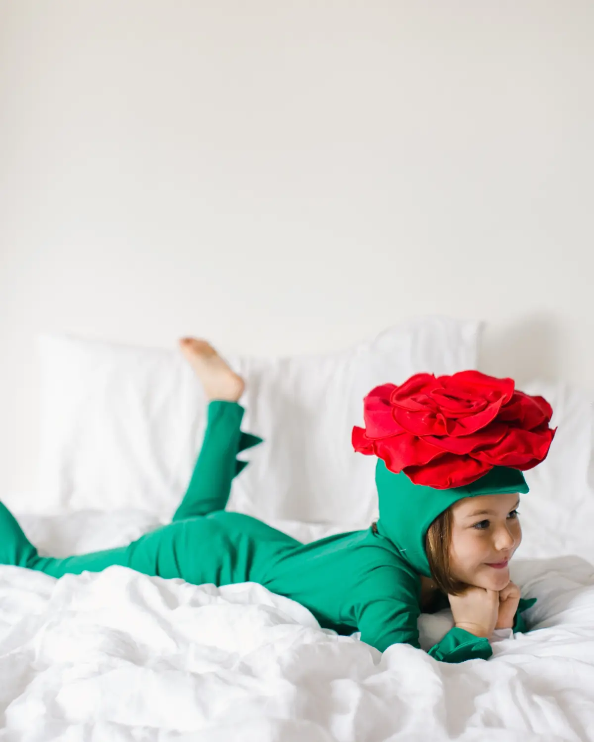Band Of The Wild Red Rose Costume With Green Stem Pajamas 4
