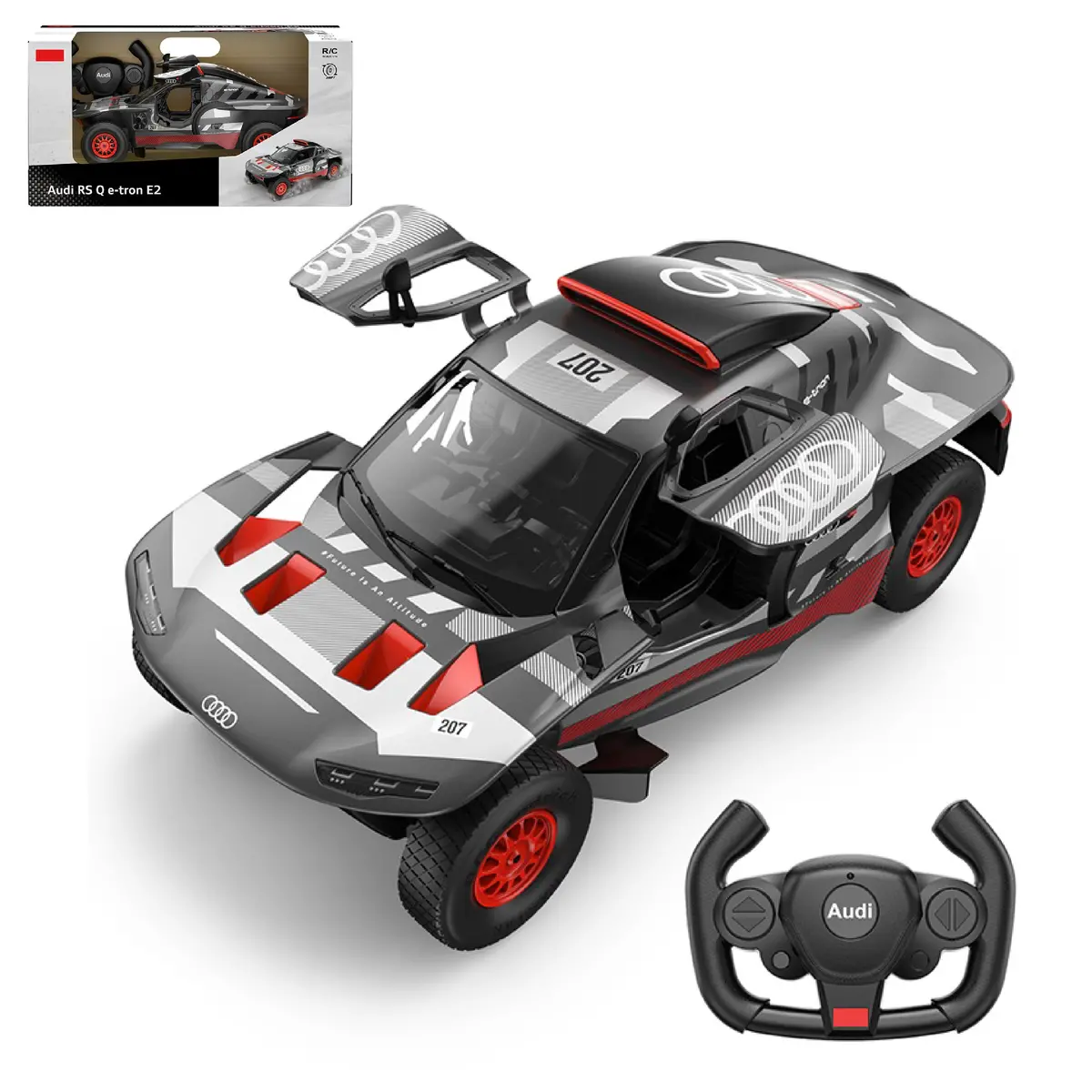 Audi Rs Q E-Tron Rc Car 1/14 Scale Licensed Remote Control Toy Car By Rastar 1