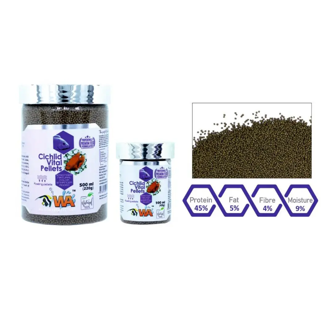 Wa Cichlid Vital Pellets 45Gm 2