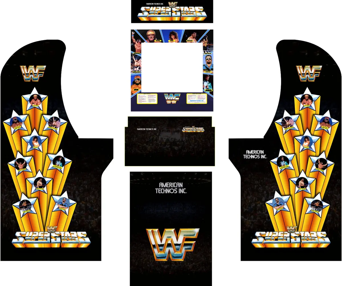 Arcade1up - Wwf Superstars Art 1