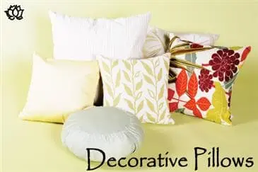 White Lotus Organic Cotton Decorative Pillow Inserts 1