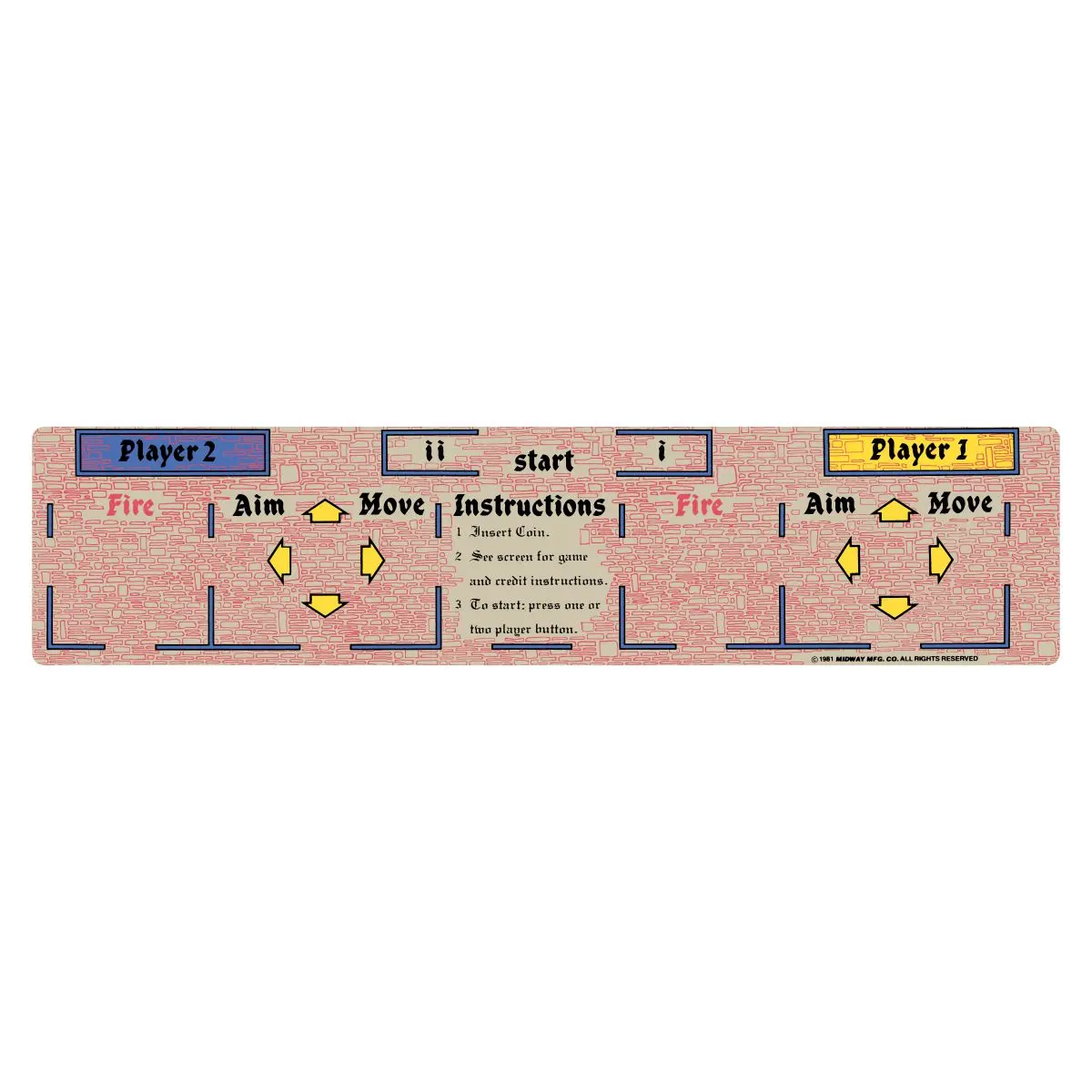 Wizard Of Wor Cpo - Control Panel Overlay 1
