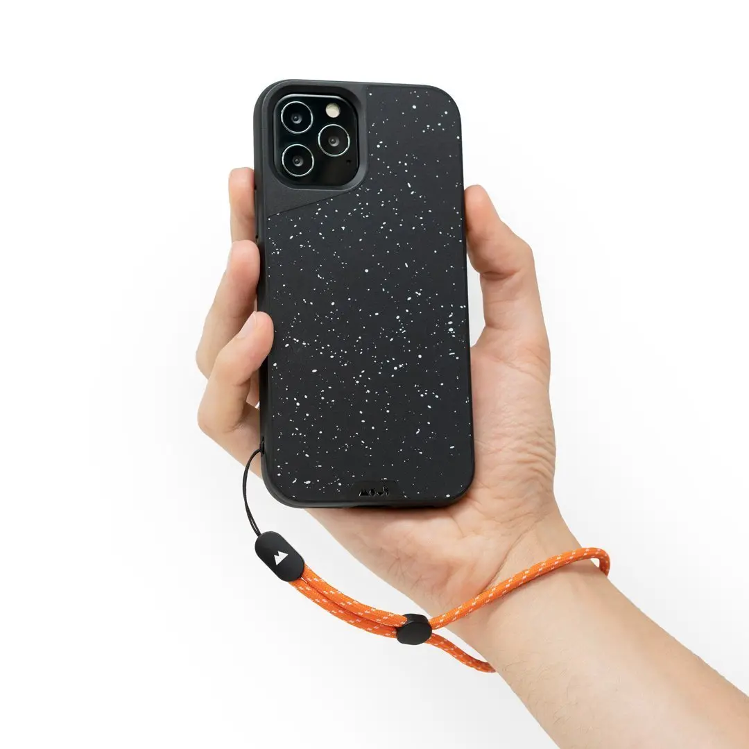 Orange & White Wrist Strap 1