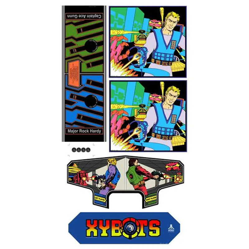Xybots Arcade Art Complete Restoration Kit 1