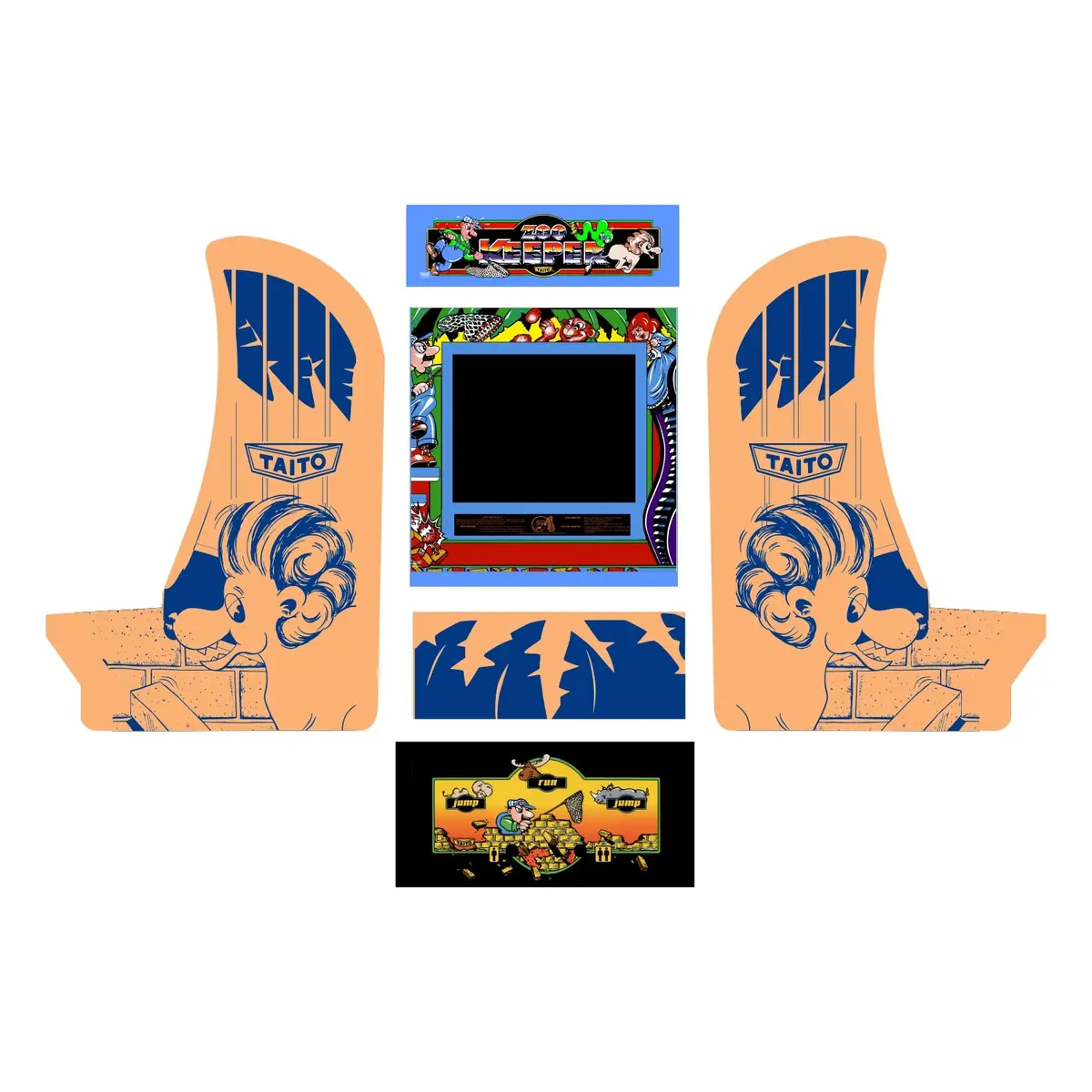 Arcade1up Countercade Zoo Keeper Decal Kit 1