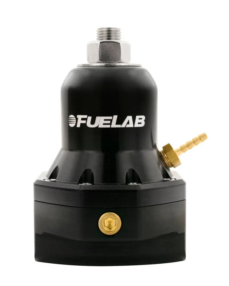 Fuelab 565 Adjustable Fuel Pressure Regulator – 10–25 Psi Range, Dual -10An Inlet, Single -10An Return, Black Anodized 1