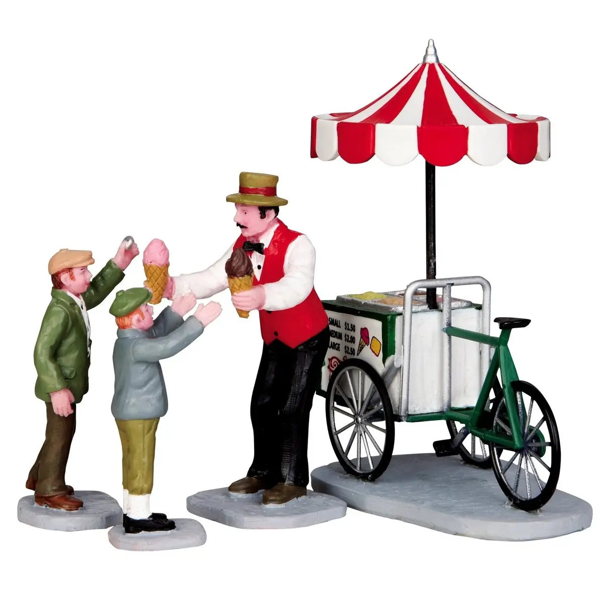 Lemax General Collectibles Figurine: Gelato Cart, Set Of 4 #32139 1