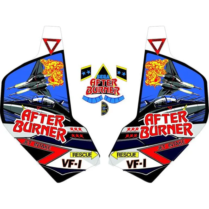 Afterburner Side Art Set & Front Throttle Decals 1