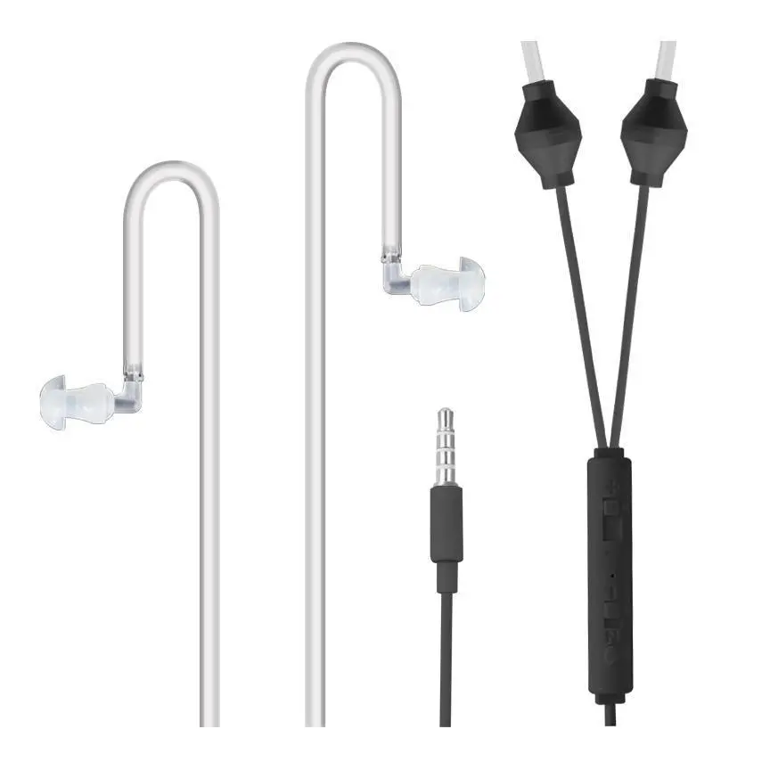 Safesleeve Anti-Radiation Air-Tube Headphones With Microphone 1