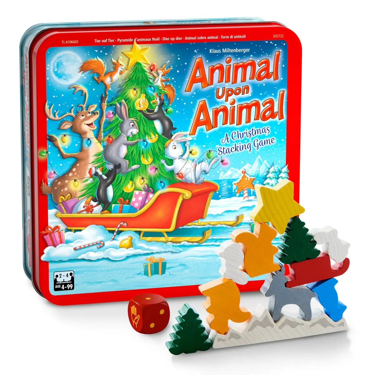 Haba Animal Upon Animal Christmas Stacking Game 1