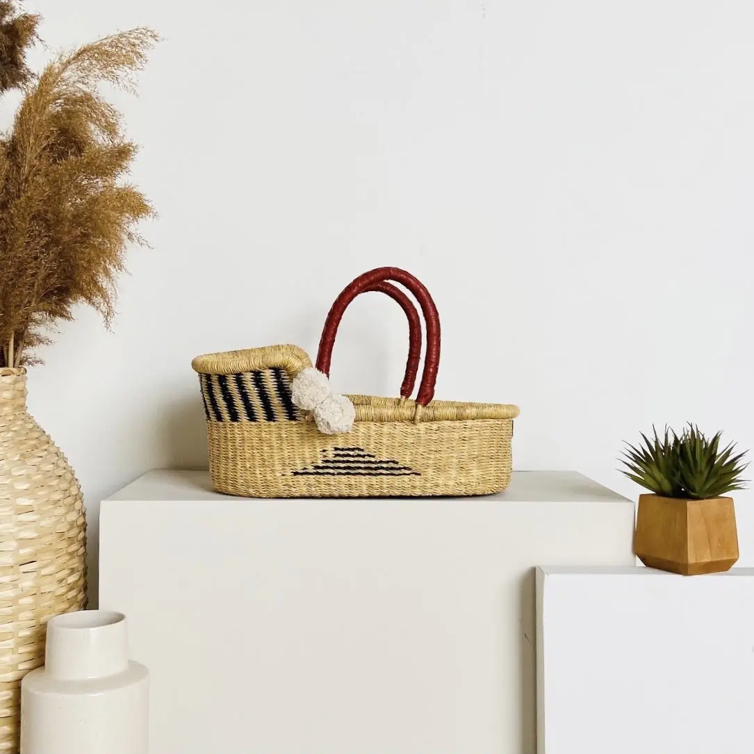 Plum+Sparrow Artisan Sky Mini Moses Basket 1
