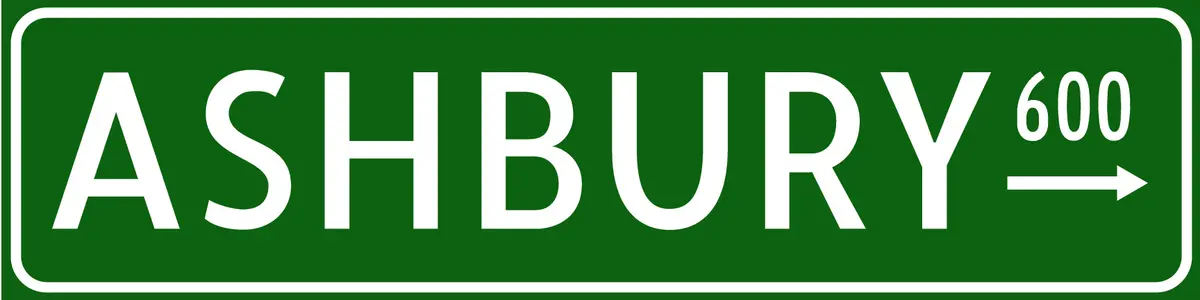 Ashbury Street Sign 1