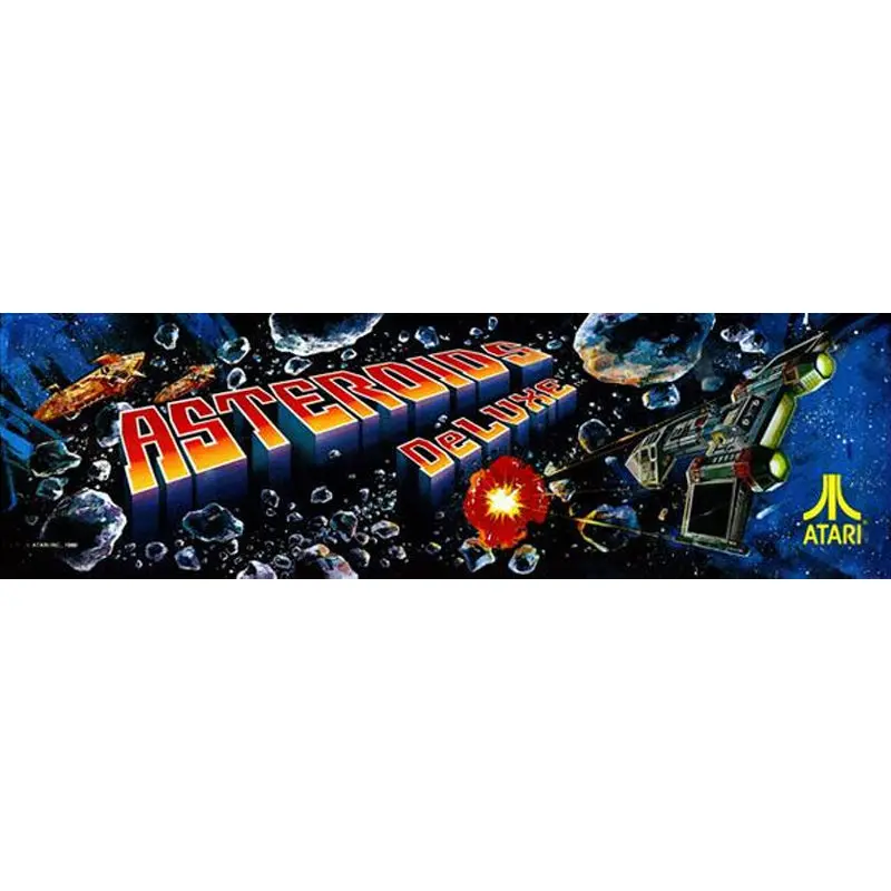 Astroids Deluxe Arcade Marquee 1