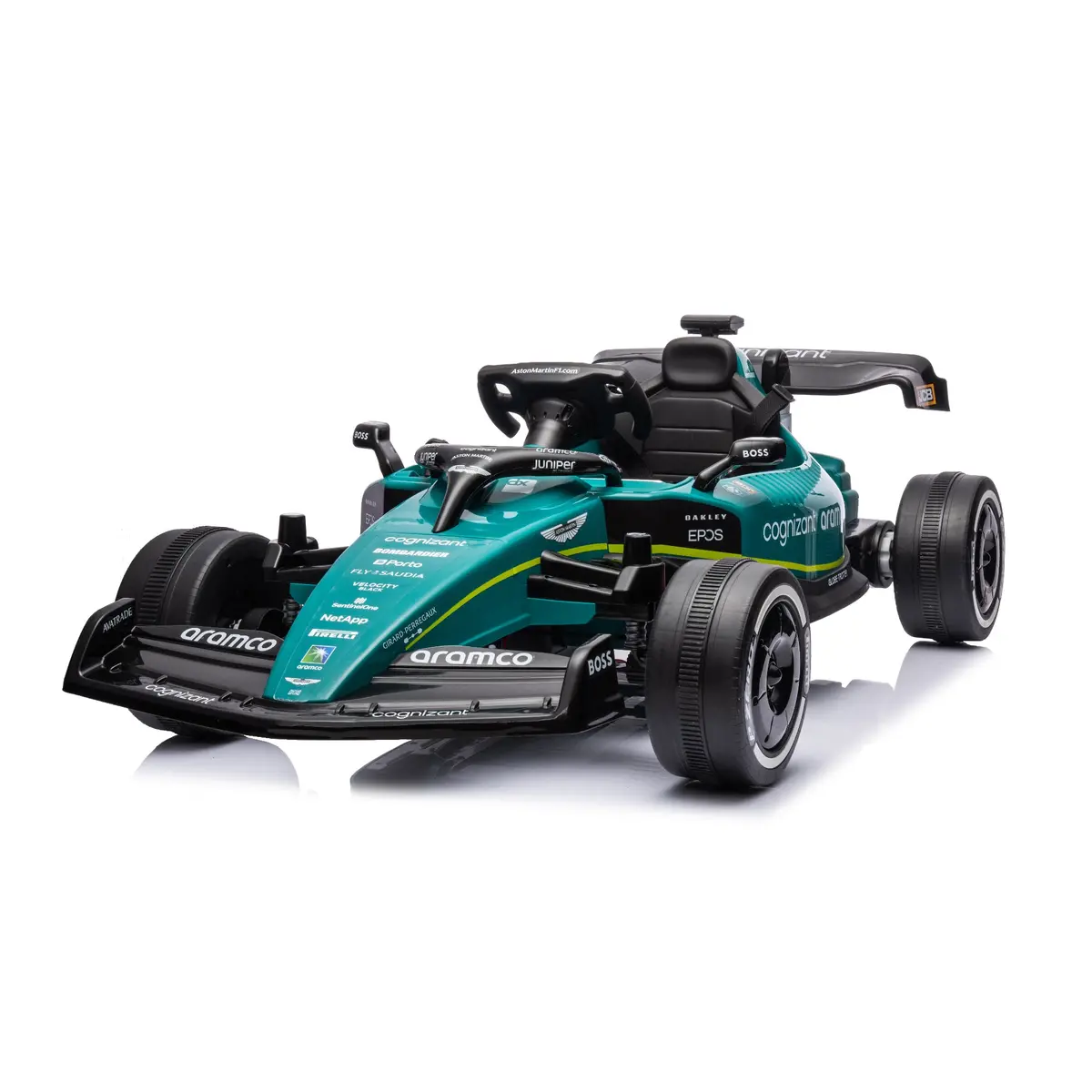 Aston Martin F1 12V Ride On Car For Kids With Remote Control, Led Lights And Music 1