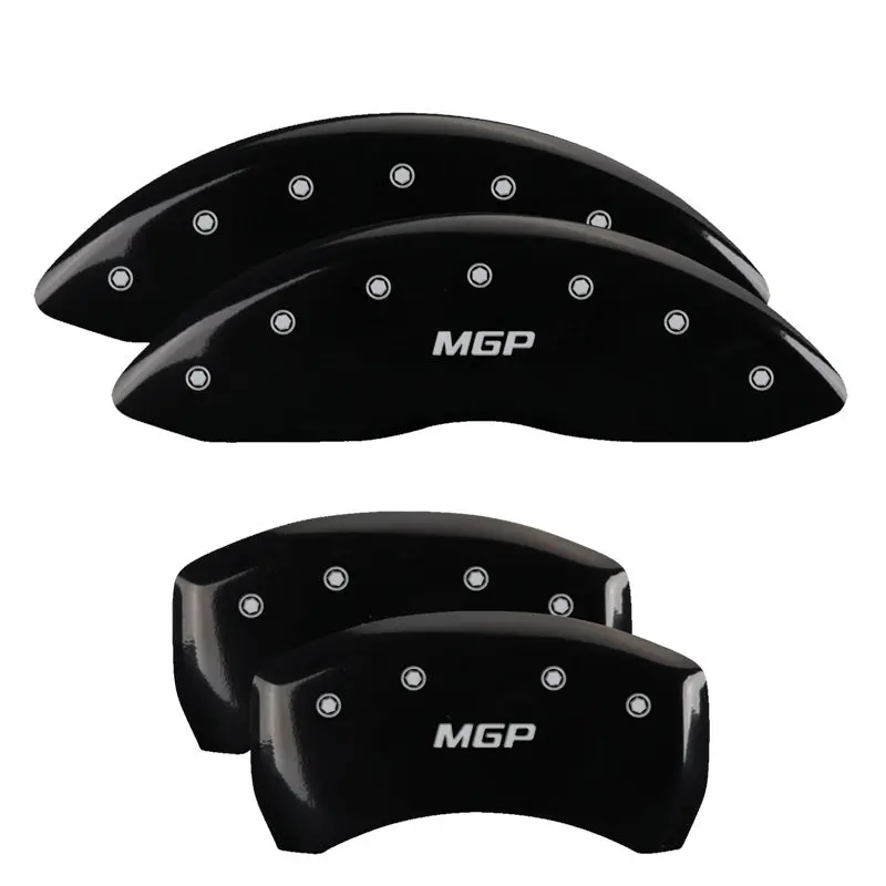 Mgp 4 Caliper Covers Engraved Front & Rear Mgp Black Finish Silver Char 2017 Chrysler Pacifica 1