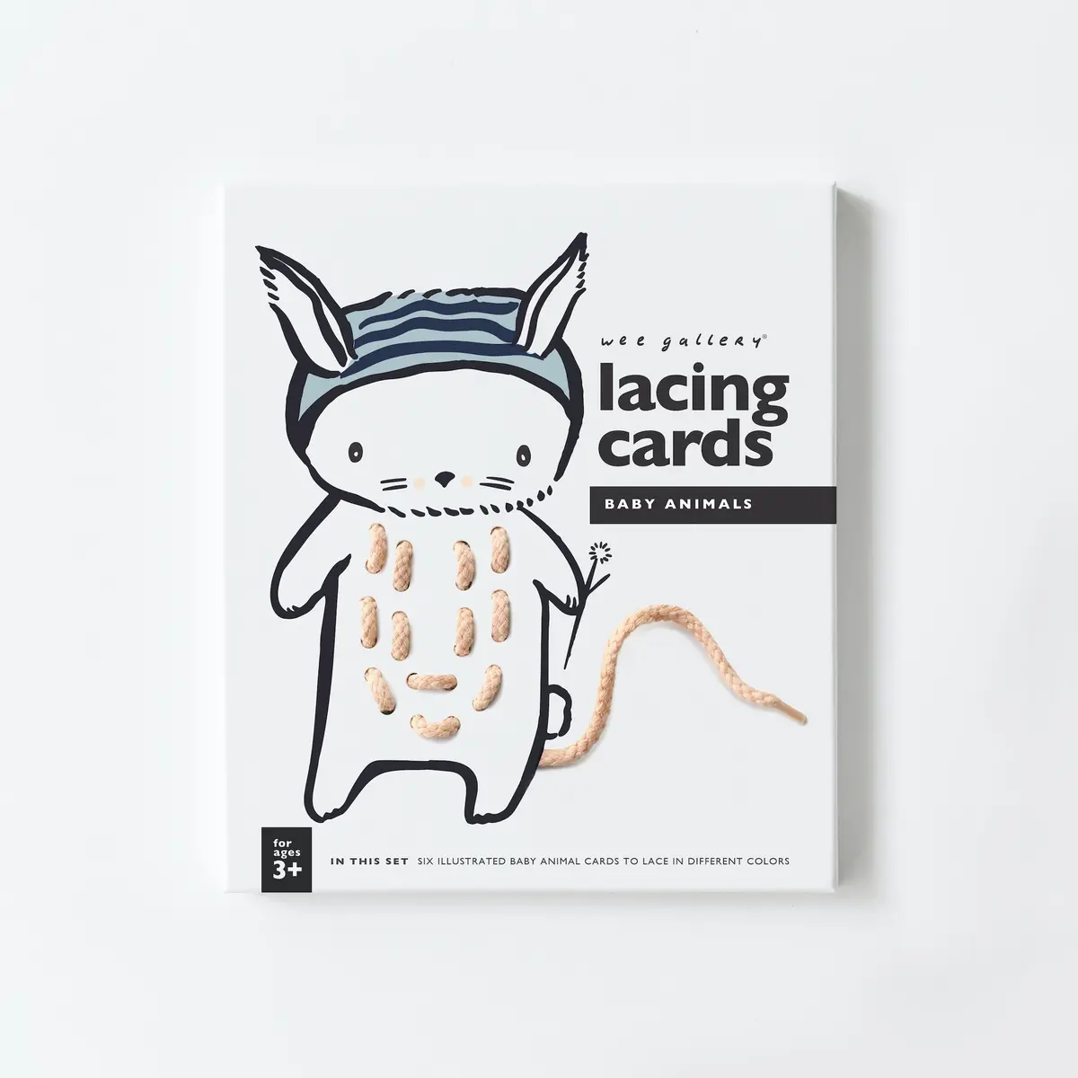 Wee Gallery Lacing Cards - Baby Animals 1