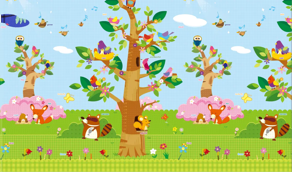 Baby Care Playmat - Birds In The Trees 1