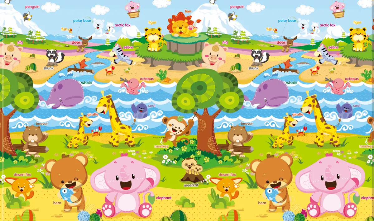 Baby Care Playmat - Medium&Large, Pingko & Friends 1