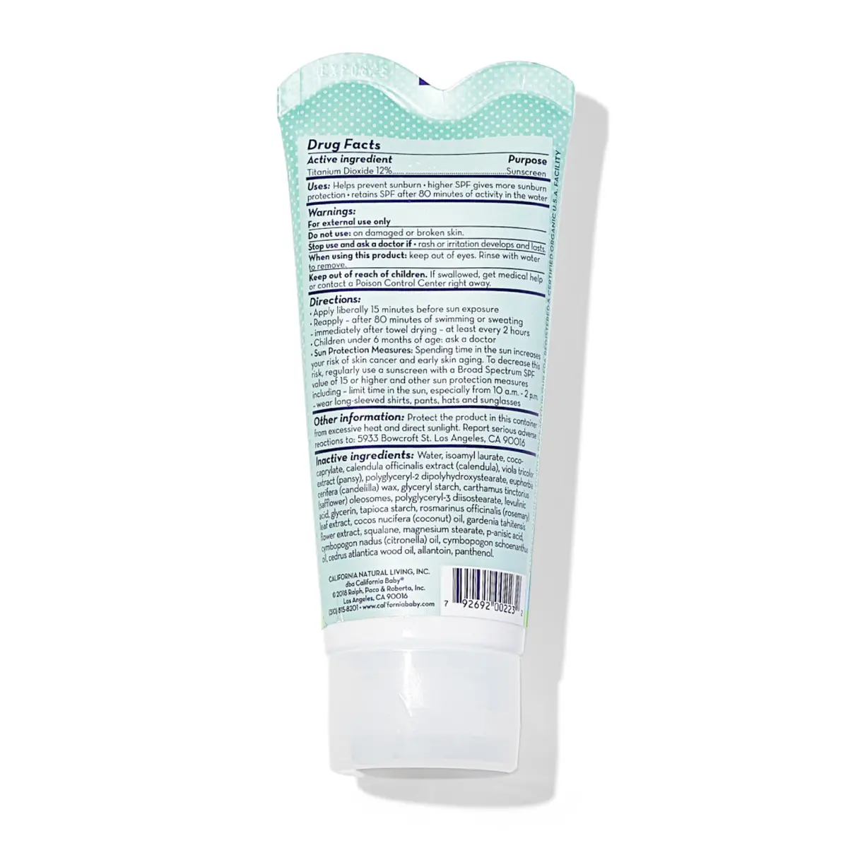 California Baby Summer Blend™ Broad Spectrum Spf 30+ Sunscreen 2