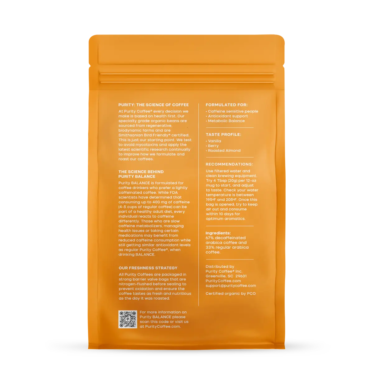 Purity Coffee Balance: ²/₃ Decaf Ground Coffee 2