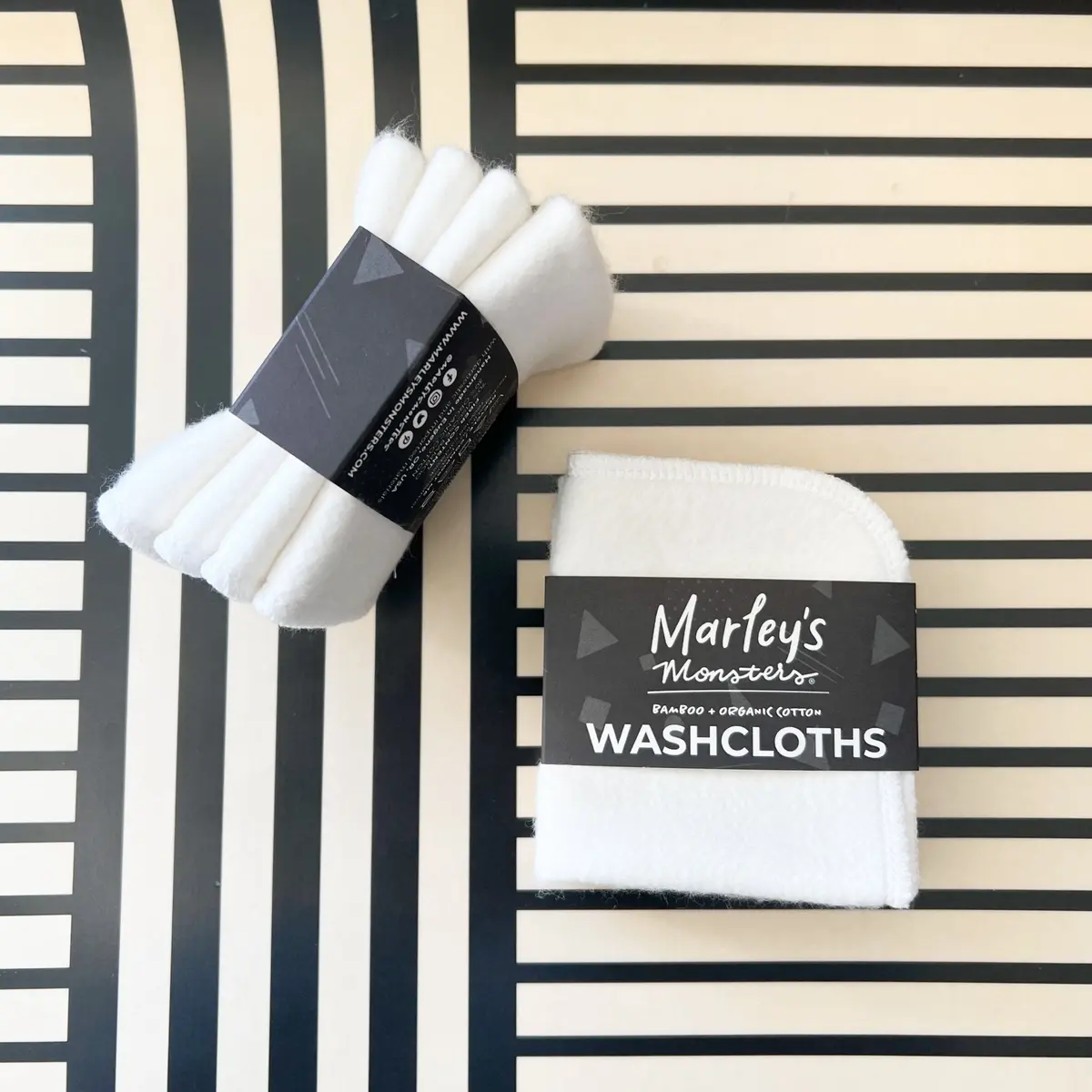 Marley's Monsters Bamboo Washcloths: Pack Of 4 1