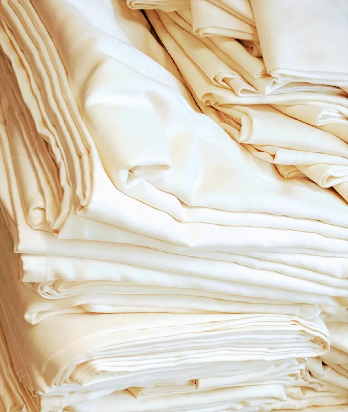 White Lotus Pillow Covers In Organic Cotton Sateen Natural 1