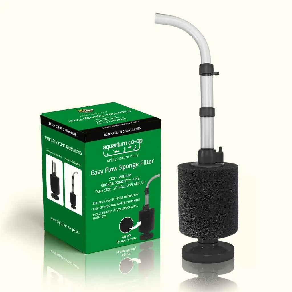 Black Easy Flow Sponge Filter (Fine) 1