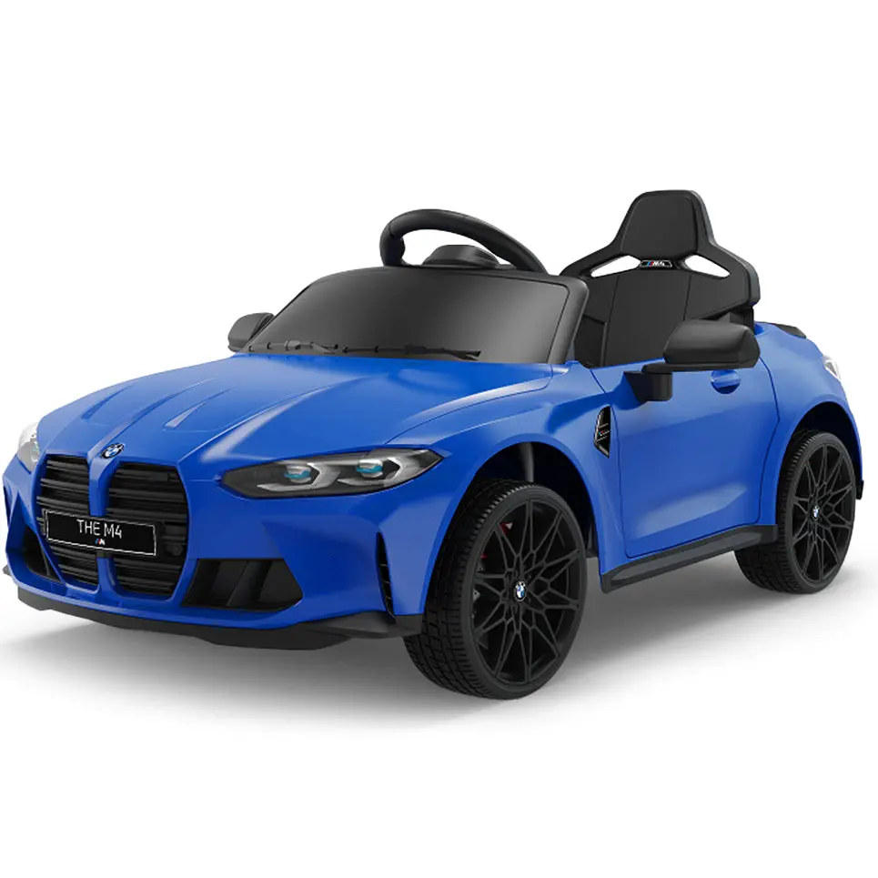 Bmw M4 12V Ride On Car With Remote Control, Led Lights And Music, Licensed 4