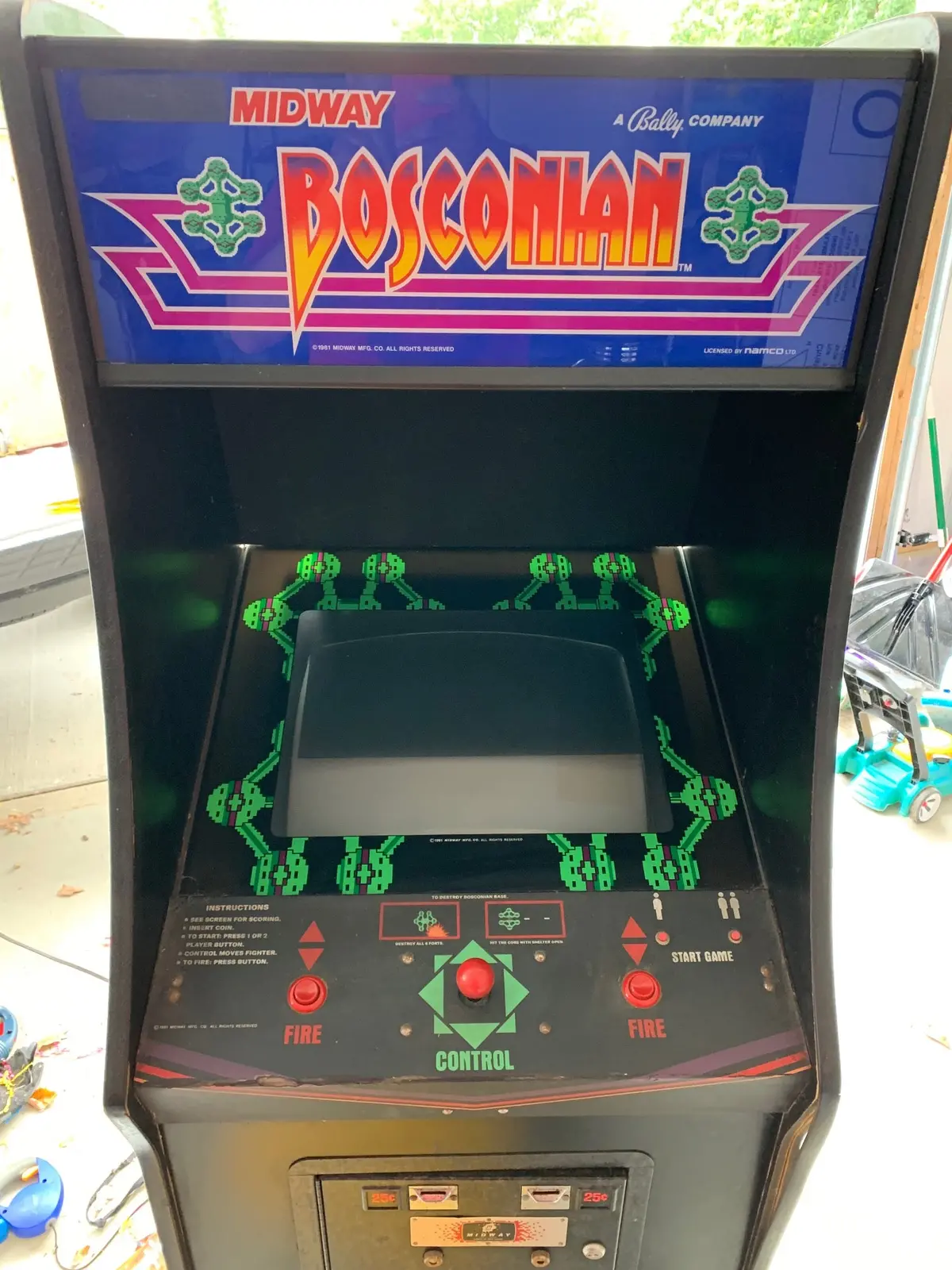Bosconian Arcade Bezel 1