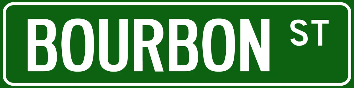 Bourbon Street Sign 1