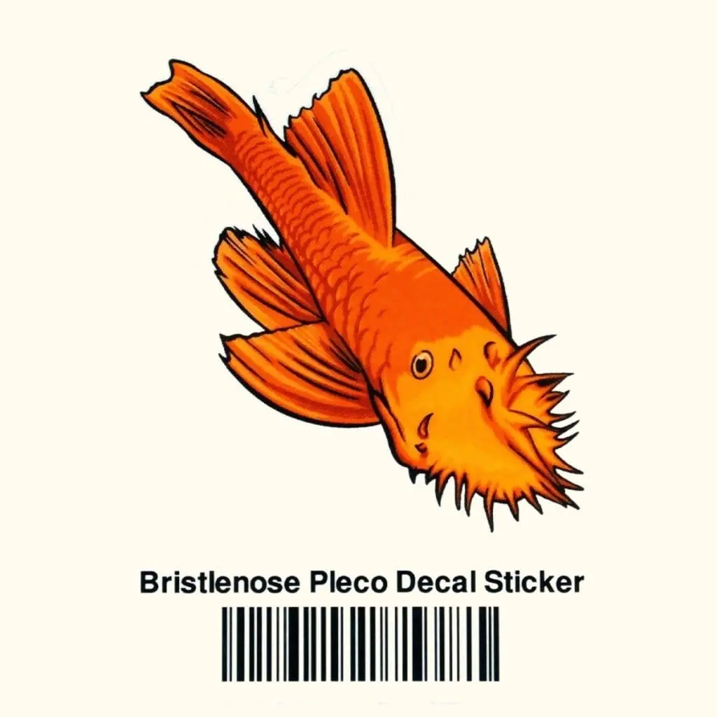 Bristlenose Pleco Decal Sticker 1