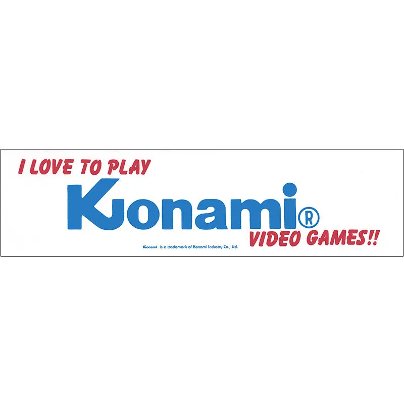 I Love To Play Konami Video Games Bumper Sticker 1