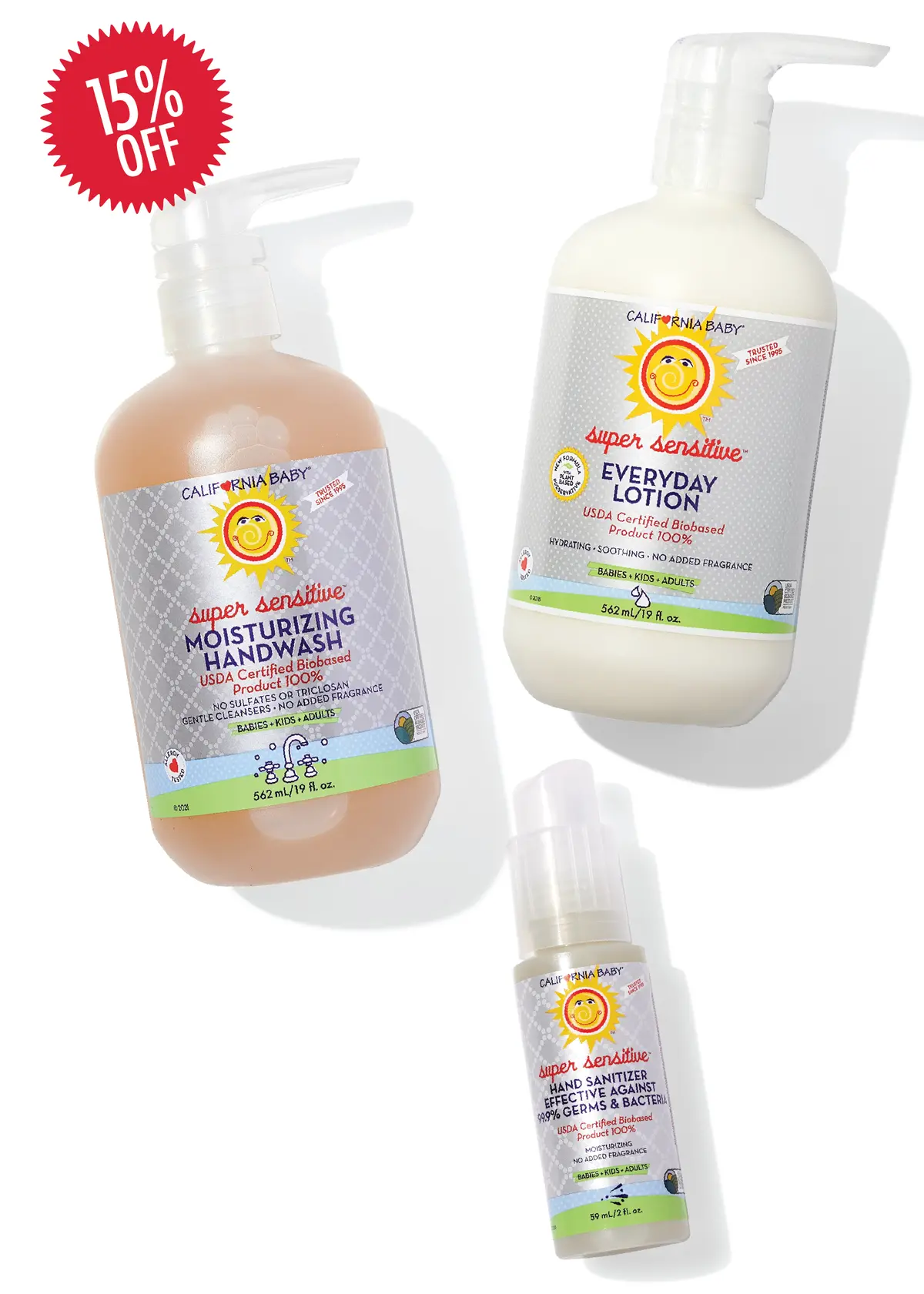 California Baby (No Added Fragrance)™ Soft & Clean Hands Kit 1