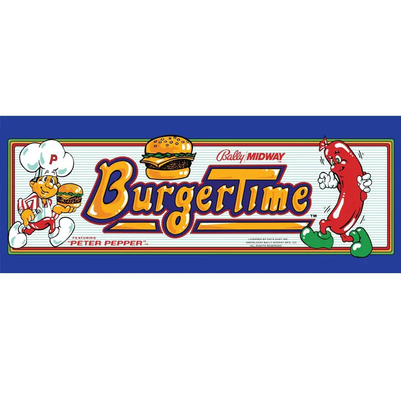 Burgertime Arcade Marquee 1