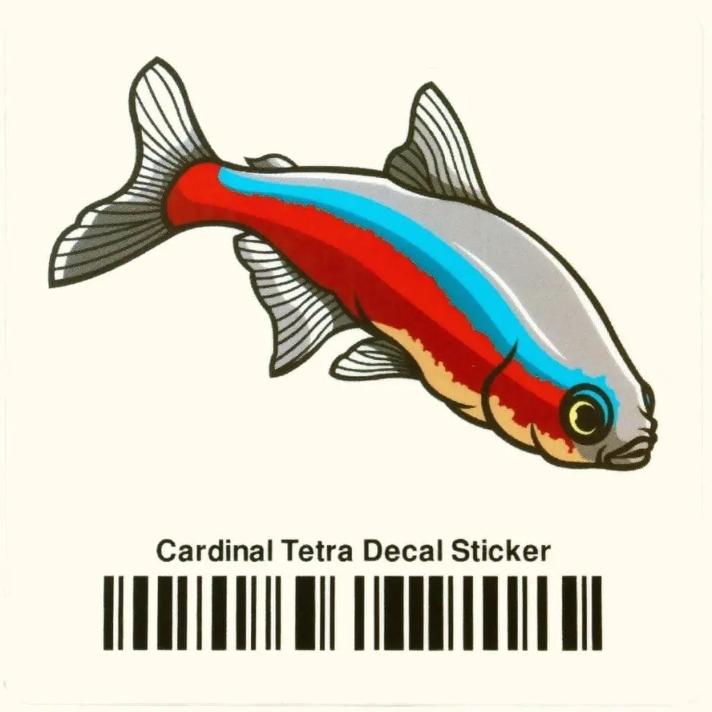 Cardinal Tetra Decal Sticker 1