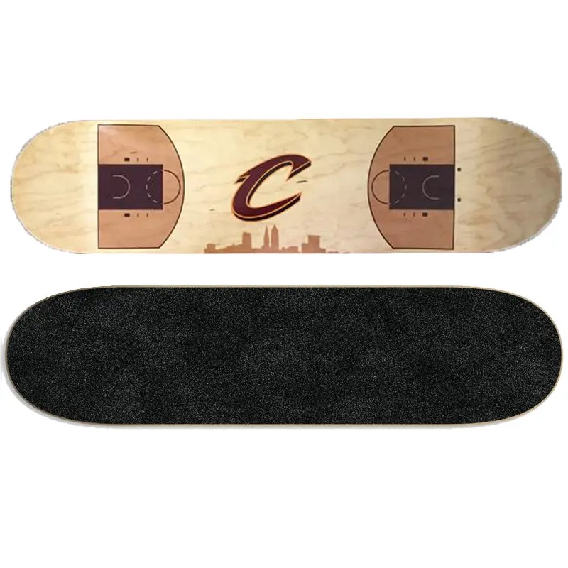 Cleveland Cavs Skateboard Deck - Q Arena Floor 1
