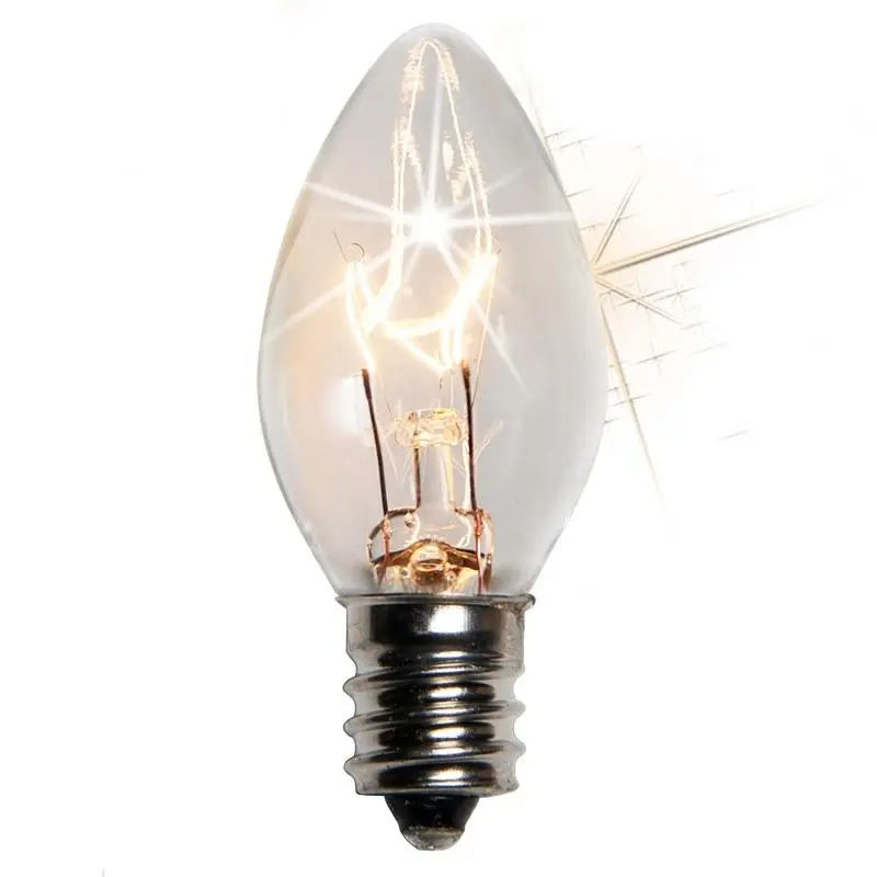 Replacement C7 Transparent Twinkle Bulbs 1